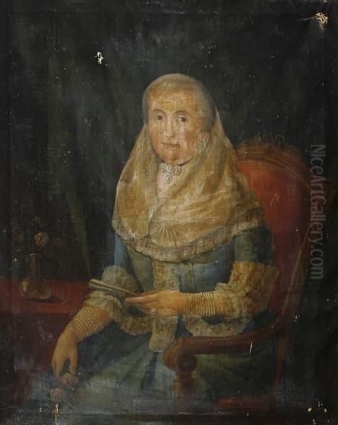 Portrait Of A Lady Oil Painting by Antoine de Favray