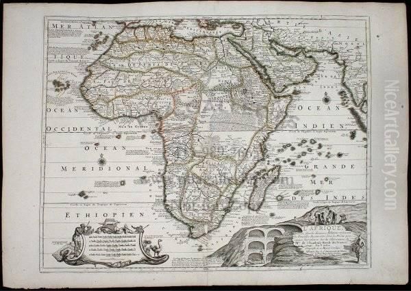 Well-engraved And Attractive Map Of Africa, Filled With 