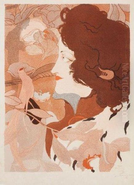 La Femme Fatale Oil Painting by Georges de Feure