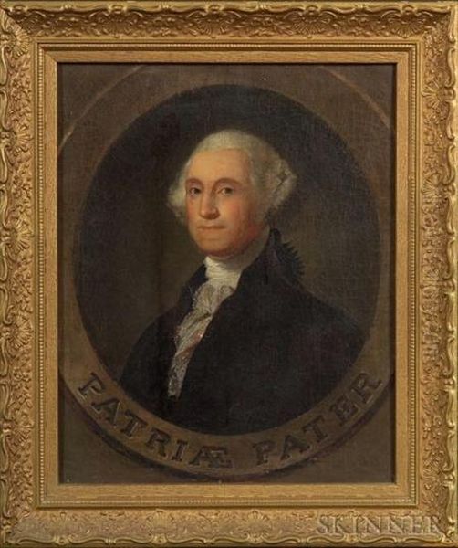 Portrait Of George Washington. Oil Painting by Manuel Joachim De Franca