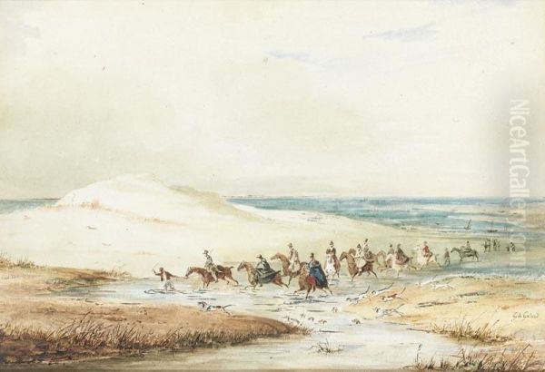 La Pointe Aux Chevaux A Lege, Bassin D'arcachon by Gustave De Galard