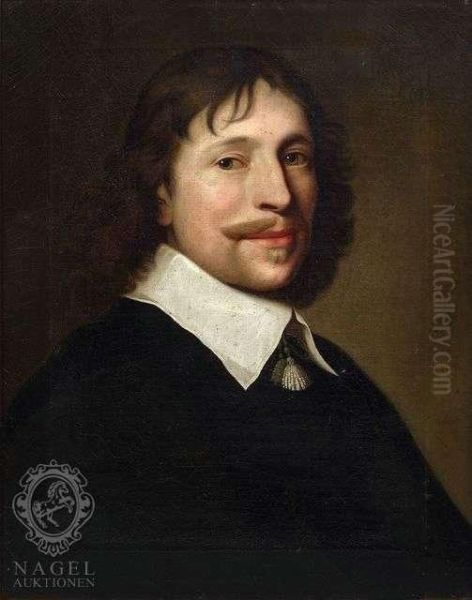 Portrait Of A Man Oil Painting by Wybrand Simonsz. de Geest