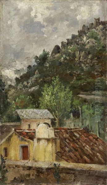 Sintra Oil Painting by Jose Sousa Moura De Girao