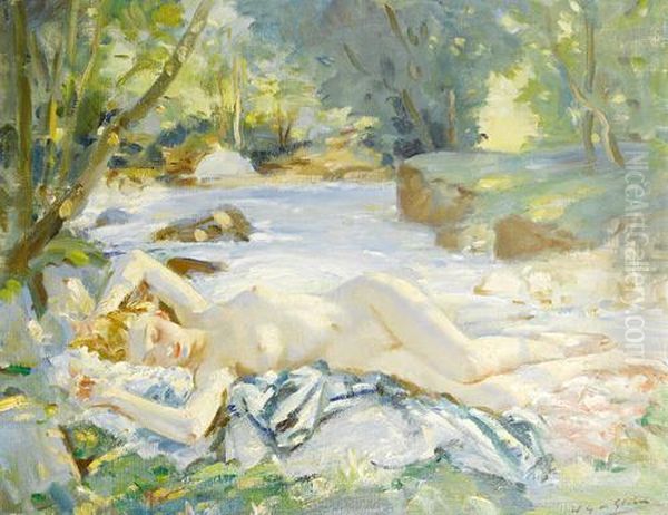 The Nymph Oil Painting by Wilfred Gabriel De Glehn