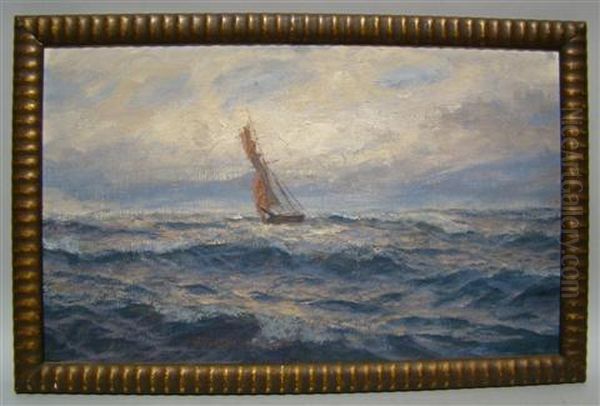 Sailboat Oil Painting by William De Goumois