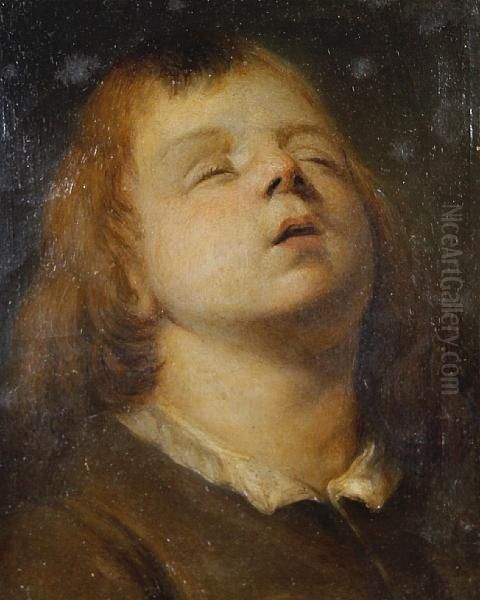 A Sleeping Child Oil Painting by Pieter de Grebber