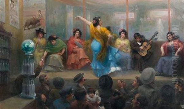 Flamenco Oil Painting by Francesco De Gregorio