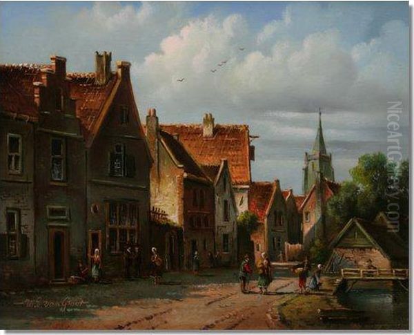 Untitled Oil Painting by Jan Hendrick van Grootvelt