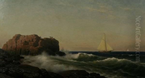 Star Island,isle Of Shoals Oil Painting by William Frederick de Haas