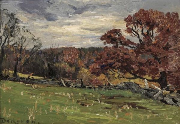 Near Willington, 
Conn. Oil Painting by Franklin De Haven