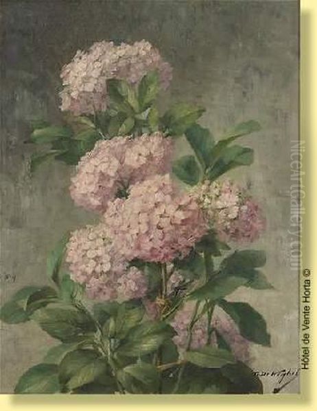 Hydrangea Oil Painting by Desire de Keghel