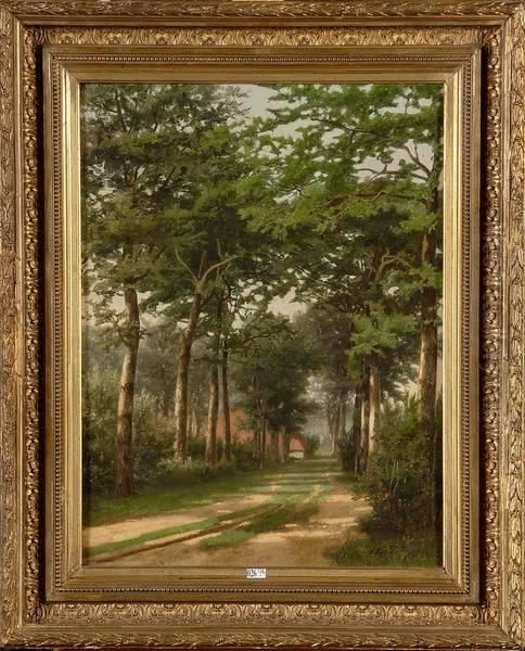 Chemin Arbore Oil Painting by Albert De Keyser