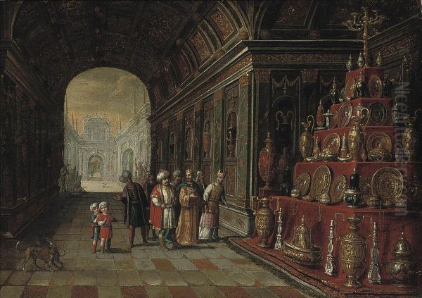 The Temple Of Solomon Oil Painting by Juan De La Corte