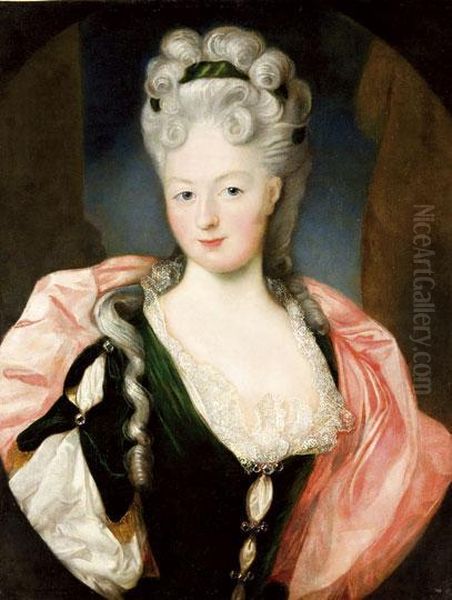 Maria Anna Freiim Van Loe Arcmasa Oil Painting by Pieter Frederik De La Croix