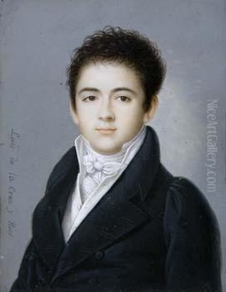 Retrato De Joven Oil Painting by Luis, El Canario De La Cruz Y Rios