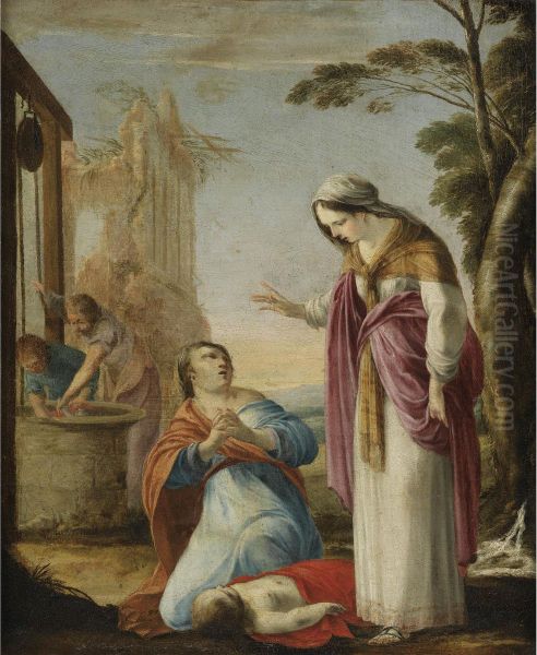 Le Miracle De Sainte Elisabeth De Hongrie Oil Painting by Laurent De La Hyre