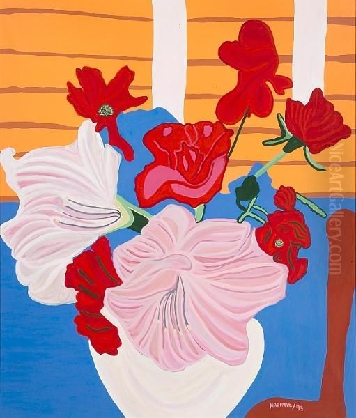 Tropical Flora, 1993 Oil Painting by Maria De La Paz