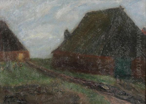 Landscape With Farmhouse Oil Painting by Alois De Laet