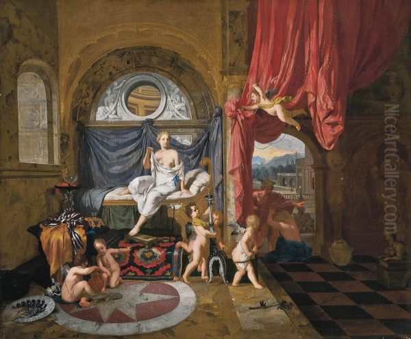 Mercury And Herse Oil Painting by Gerard de Lairesse