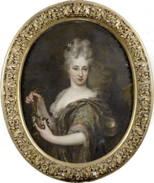 Portrait Of A Noble Lady Oil Painting by Nicolas de Largillierre