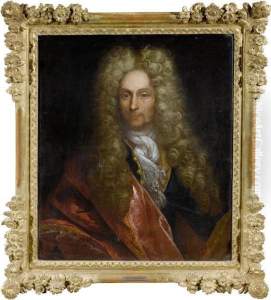 Marquis De Villiers Oil Painting by Nicolas de Largillierre