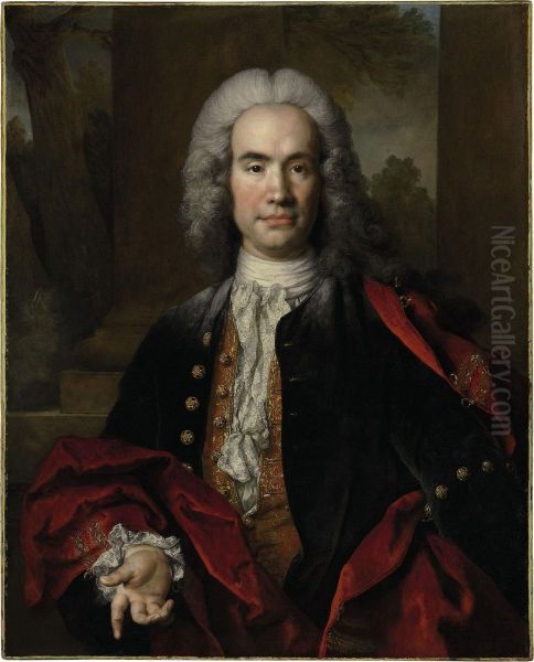 Portrait Of Gaspard Gedeon Petau, Oil Painting by Nicolas de Largillierre