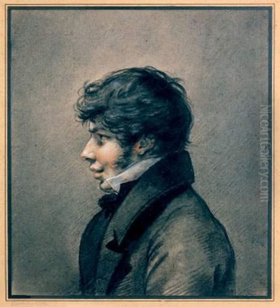 Jeune Homme De Profil Gauche Oil Painting by Charles Philippe-A. De Lariviere