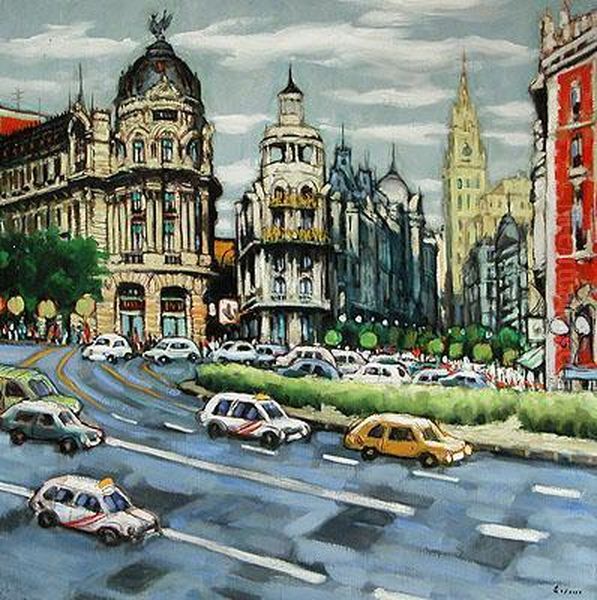 Madrid Oil Painting by Jesus Maria De Las Casas