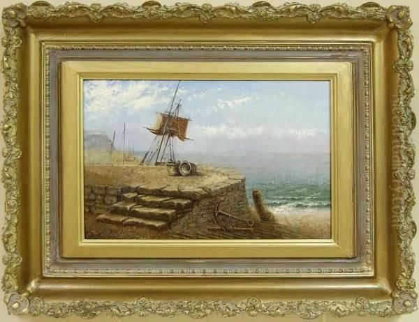 Beach Of Conway Oil Painting by Gaspard De Latoix