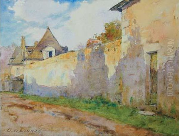 Mur Ombrage Oil Painting by Gustave De Launay