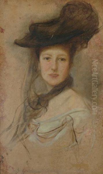 Portrait Of The Princess Windischgrazt Oil Painting by Philip De Lazlo