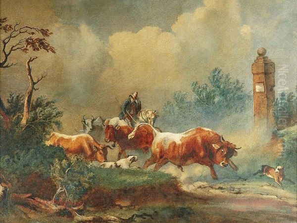 Sped Bydla Oil Painting by Loutherbourg, Philippe de