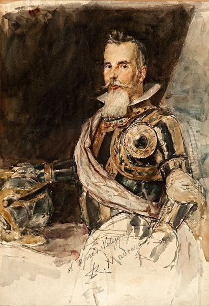 Retrato De Don Juan Franciscopimentel, Conde De Benavente Oil Painting by Raimundo de Madrazo y Garreta