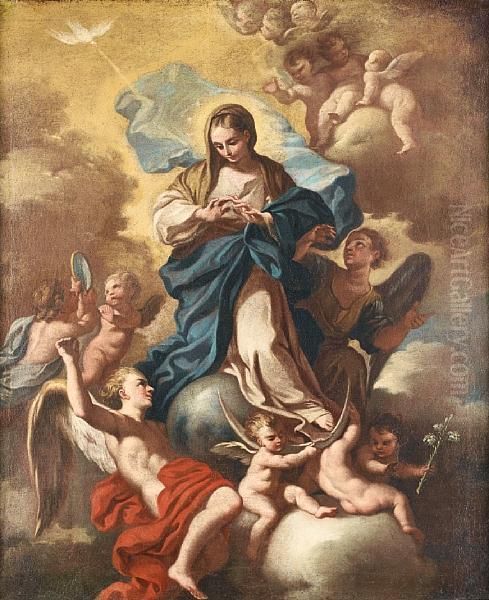 The Immaculate Conception Oil Painting by Francesco de Mura