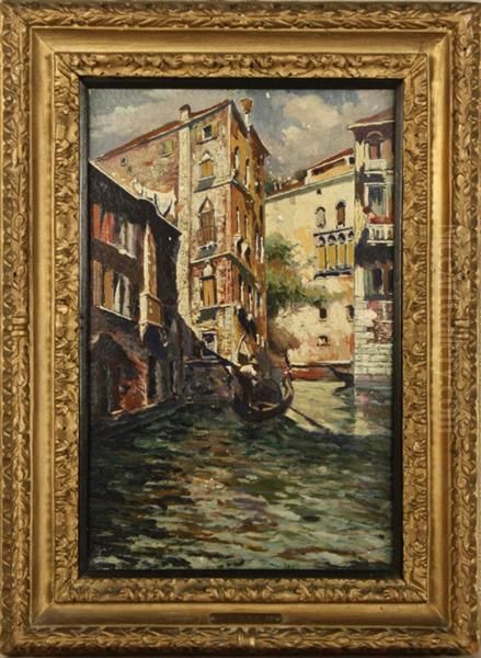 Calle Di Venezia Oil Painting by Mario De Maria