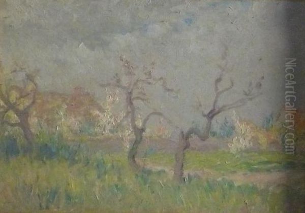 Printemps : Arbre Fleuri Oil Painting by Etienne De Martenne