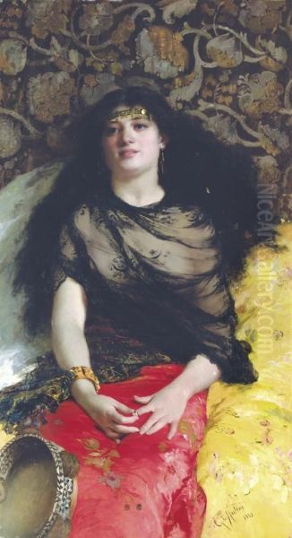 Bohemienne Oil Painting by Gaetano de Martini