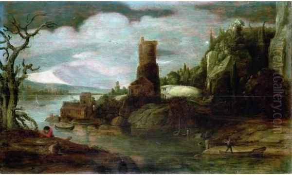 Paysage Oil Painting by Philippe Ii De Momper