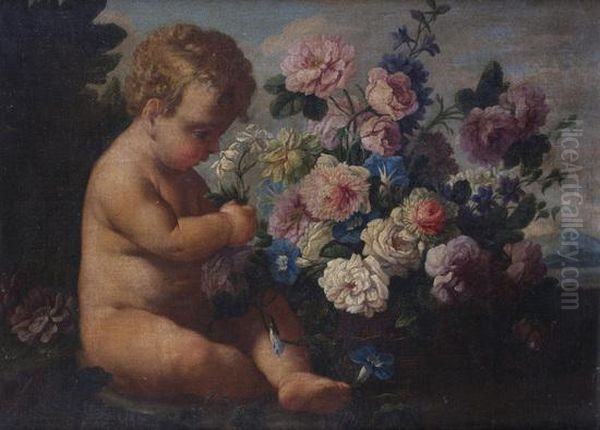 Allegoria Della Primavera Oil Painting by Francesco de Mura