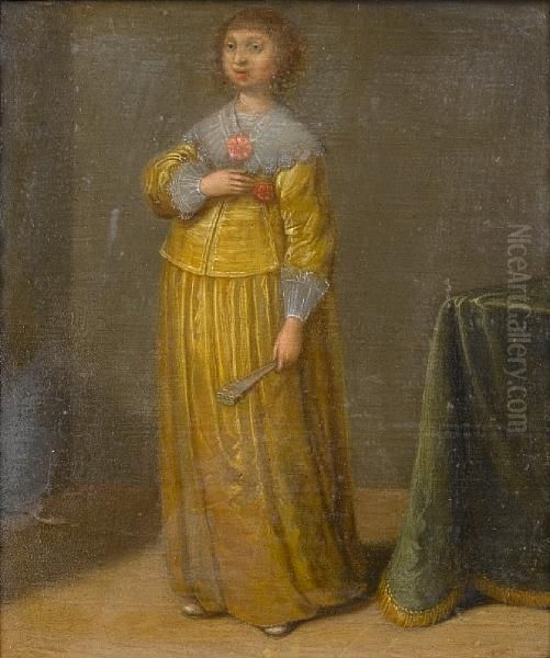 Portrait Of A Lady Oil Painting by Laurentius de Neter