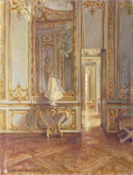 Le Salon De Musique Oil Painting by Henri Girault De Nolhac