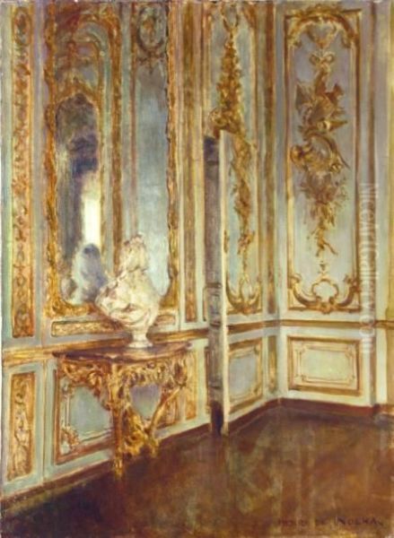 Interieur Au Chateau De Versailles Oil Painting by Henri Girault De Nolhac