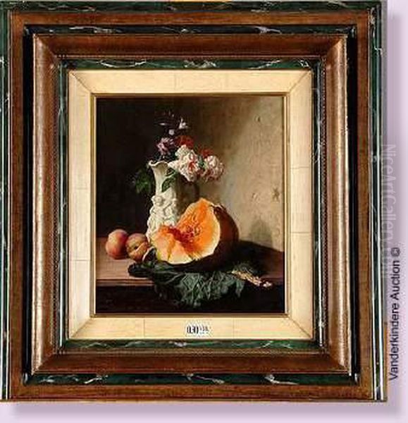 Nature Morte Aux Fruits Et Aux Fleurs Oil Painting by Noter David De