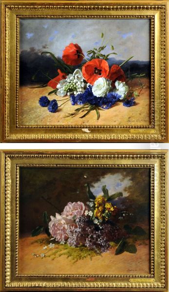 Nature Morte Aux Coquelicots Oil Painting by Noter David De