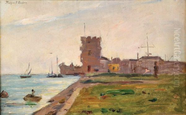 Torre De Belem Oil Painting by Marques De Oliveira