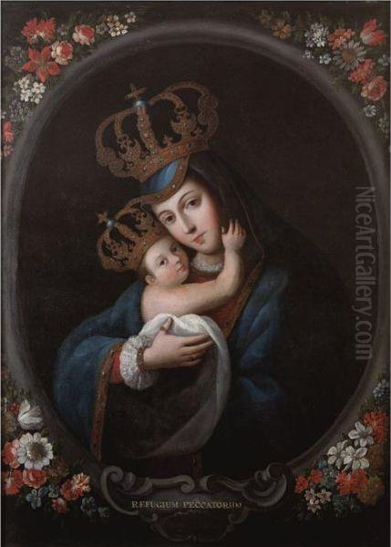 Nuestra Senora Del Refugio Oil Painting by Jose De Paez