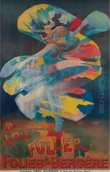 La Loie Fuller Oil Painting by Jean De Paleologue