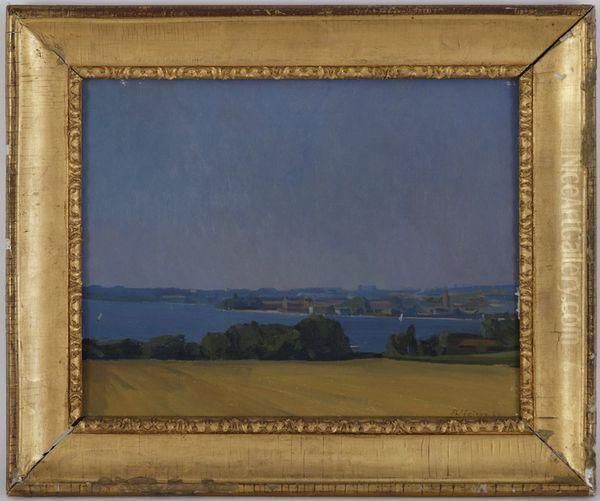 Bord De Lac A Morges Oil Painting by Edmond De Palezieux