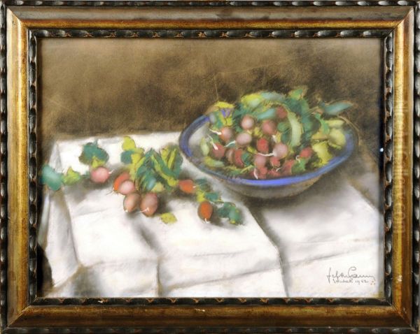 Nature Morte Aux Radis Oil Painting by Jef De Pauw