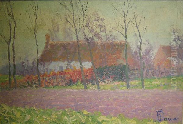 Plattelandsgezicht Oil Painting by Jef De Pauw